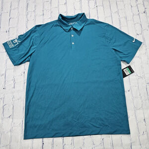 Nike Golf Dri-Fit Polo MOODE Green Shirt MENS SIZE XL